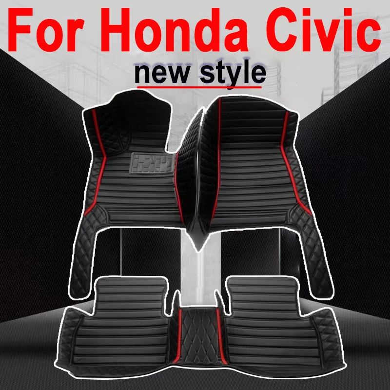 

Автомобильные коврики на заказ для Honda Civic 2012, 2013, 2014, 2015, автомобильные подкладки для ног, аксессуары для интерьера
