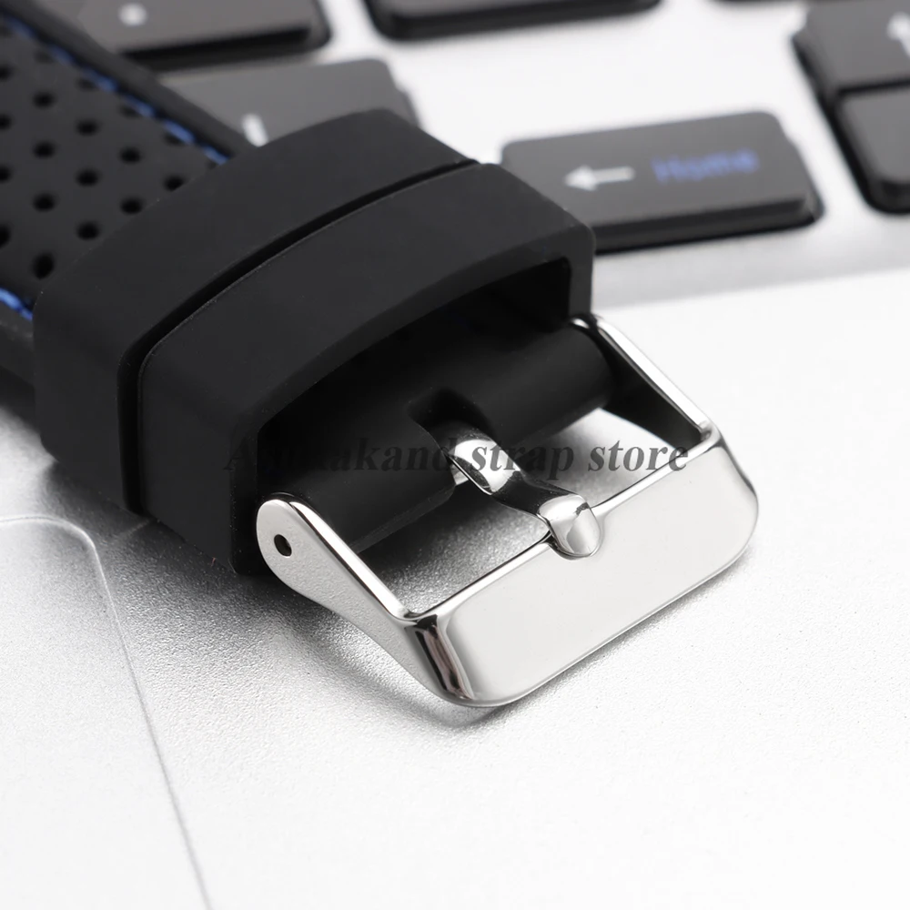 Premium Silicone Breathable Quick Release Rubber Watch Band Strap