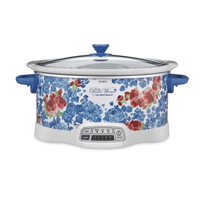 

The Pioneer Woman Frontier Rose 7-Quart Programmable Slow Cooker