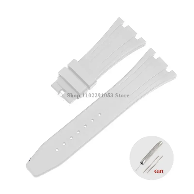Premium 27mm Waterproof Rubber Watch Strap with Solid Butterfly Buckle