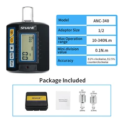 Digital Torque Adapter with Versatile Drive Adapters (ANC-340)