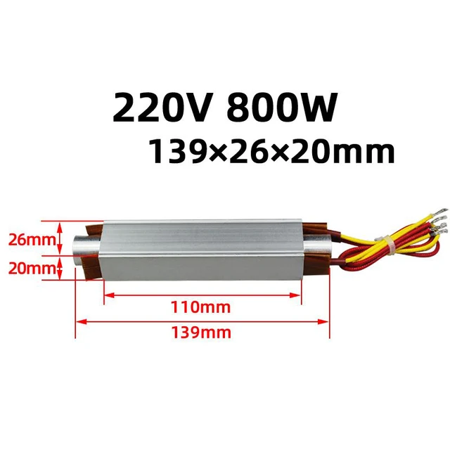 1PC PTC Heating Element Plate AC/DC 12-220V Insulated Constant Ceramic Thermostatic Heaters Aluminum Shell Heating Tools 2
