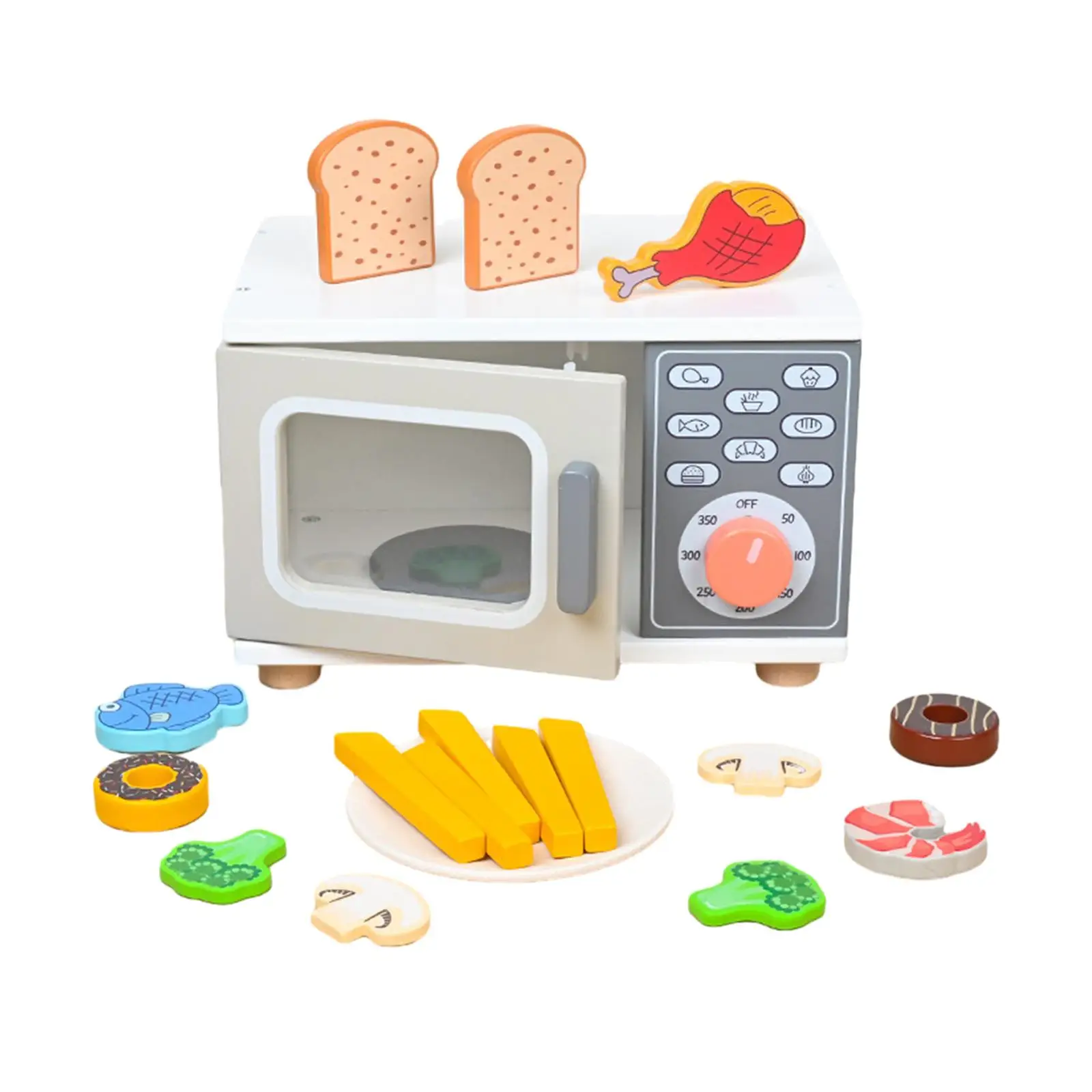 Kids Microwave Toy Educational Toys Play Pretend Toys Realistic Toy Kitchen Appliances for Girls Boys Kids Children 3-8 Year Old