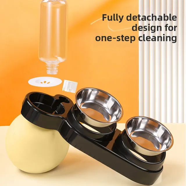 Cat Bowl Plastic Double Bowl Dog Bowl Cat Food Bowl Cervical Protection Cat Food Bowl Water Bowl Dog Bowl Anti Knock Pet Supplie 5