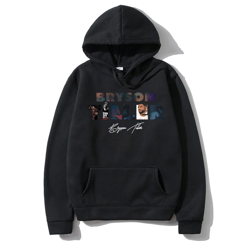 Rapper Bryson Tiller Music Album Cover Graphic Hoodie Male Vintage Hooded Tracksuit Men Women Hip Hop Oversized Fleece Hoodies