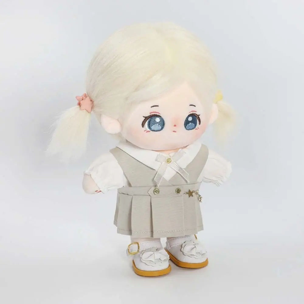 T-shirt 20cm Doll Clothes Dress Up Stuffed Dolls Cotton Dolls Outfit Academy Uniform Mini Clothes Doll Uniform Set Girls Gift