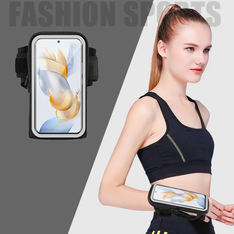 HAISSKY New Wrist Running Bags Men Women Universal Outdoor Sports Touch Screen Breathable Armband Bag Cycling Pouch For iPhone 5