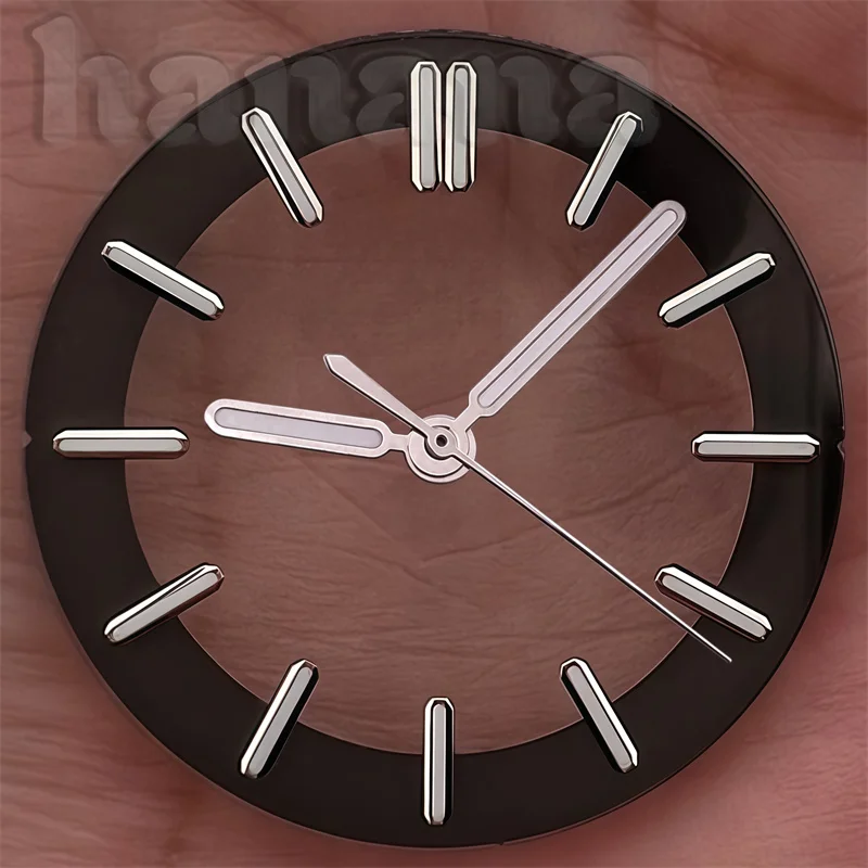 Transparent Green Luminous Watch Dial with 31.5mm and 29mm Size Options