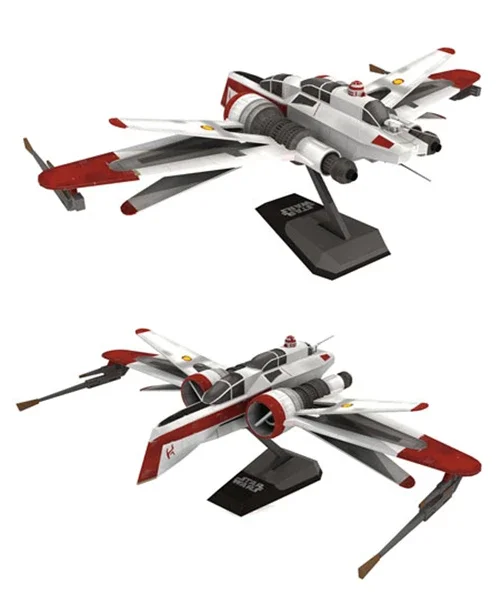 ARC-170 Starfighter DIY 종이 모델 키트, 종이 모델 키트, 수제 장난감 퍼즐
