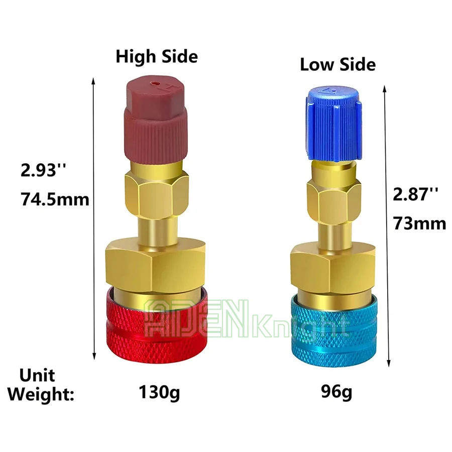 PAR - Adaptateurs De Coupleur Rapide R134a - Kit De Conversion De Tuyau