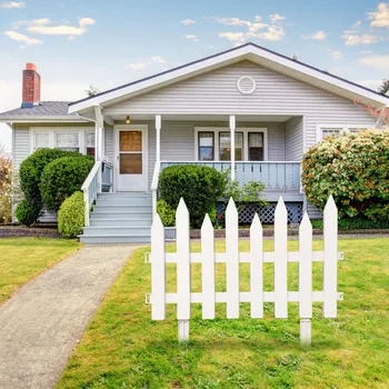 50*30cm Garden Fence White Plastic Border Decoration Plant Flower Protect Garden Fence For Yard Lawn Driveway Christmas Tree 3