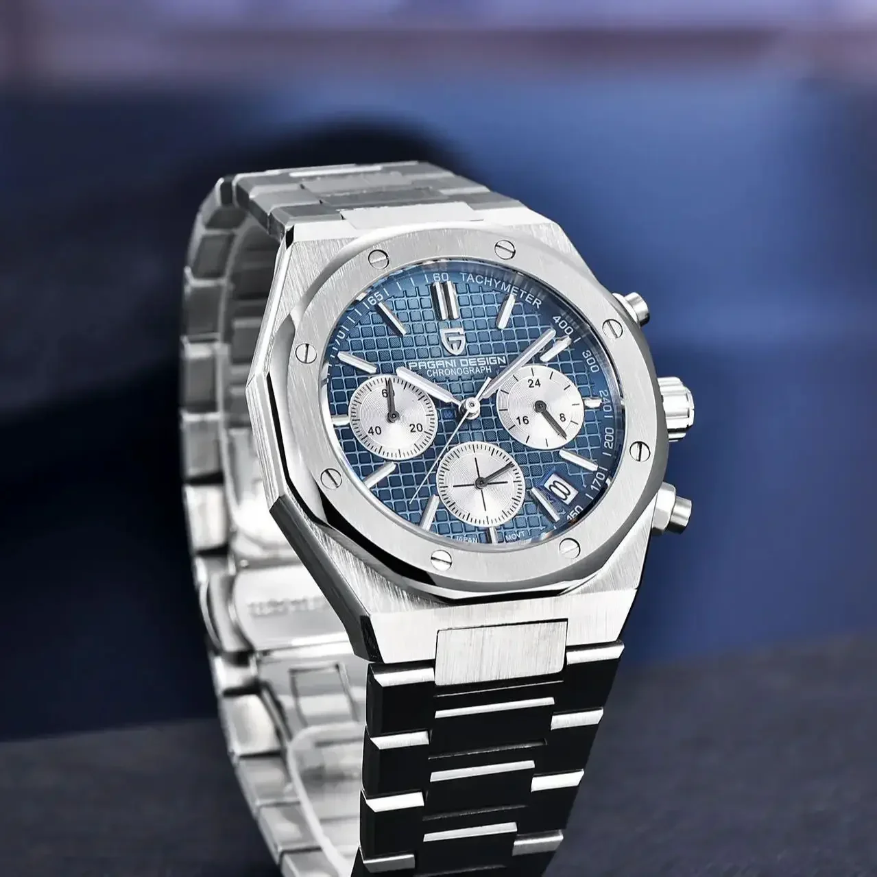 Pagani Design 2026 New 40mm Men's Quartz Watch Sapphire Stainless Steel Waterproof 20bar C3 Chronograph Reloj Hombre Man Watches, Alina Gadgets