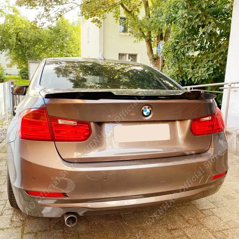 Aileron De Coffre Style BMW F30 M4 Ducktail - Pour Berline - Fibre De Verre Noir - Neuf Avec Kit Collage
