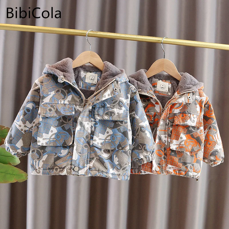

Winter Toddler Boy Jacket Children Clothing Boys Hooded Windbreaker Infant Baby Boy Fleece Jacket Kids Boys New Autumn Outerwear