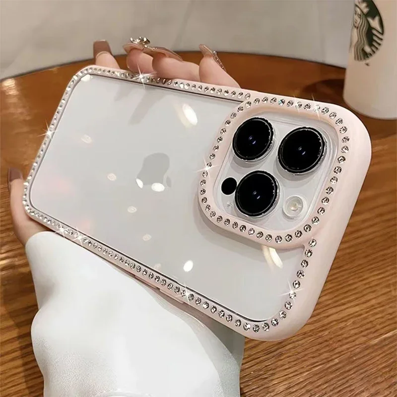 Luxury Bling Rhinestone Diamond Phone Case with Air Shockproof Cover