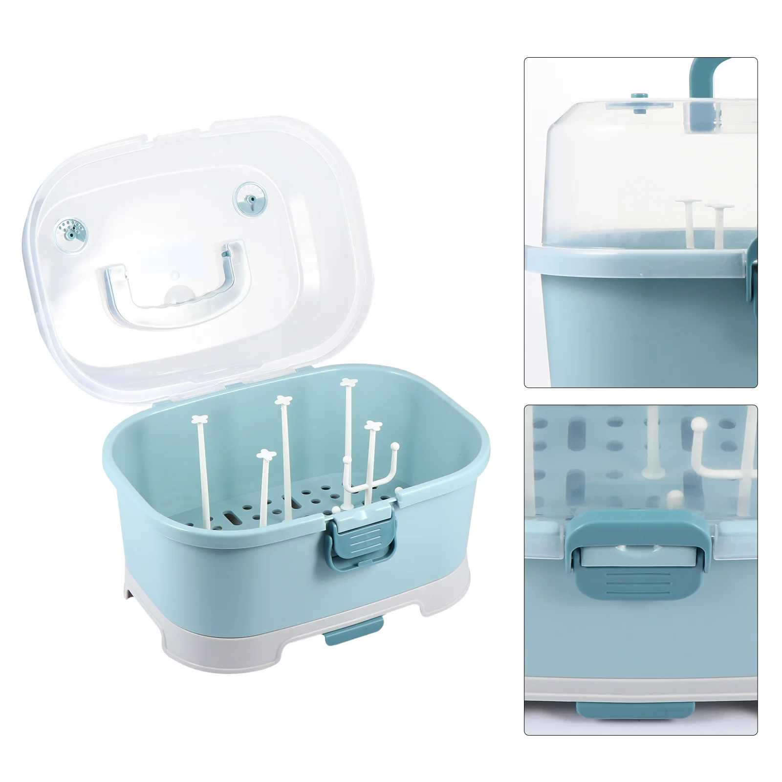 

Storage Box Baby Bottle Drainer Container Milk Case Drying Rack Organizer Bottles Pp Supplies