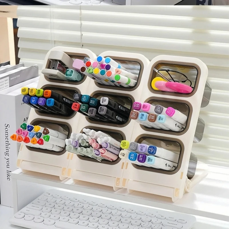 Detachable Multi-Layer Pen Holder for Home and Office Desks