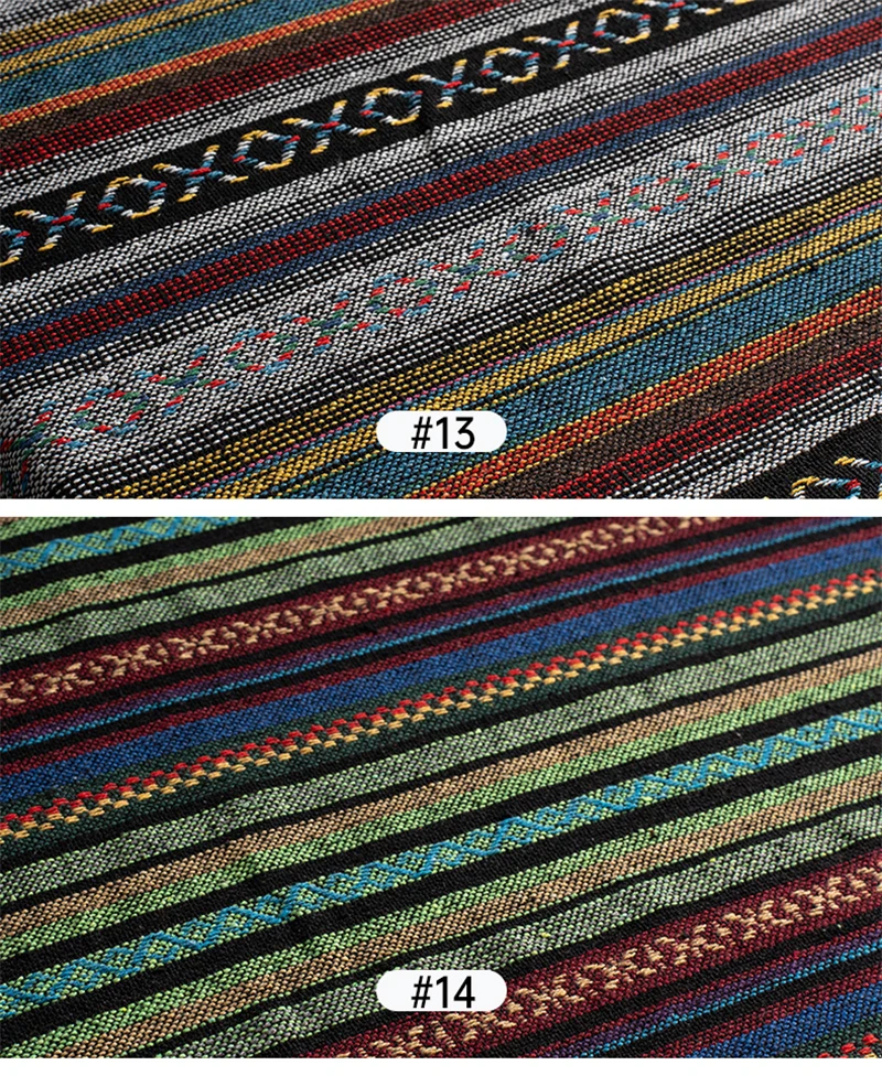 New 150cm Ethnic Style Cotton Linen Fabric Textile Patchwork For Hotel Bar Tablecloth Sofa Cover Cushion Cloths Curtains Cloth