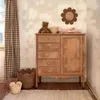 INS Sun Flower Hanging Basket Hand-woven Rattan Kids Room Decoartion Key Sundries Storage Baskets Home Wall Ornaments Props 3