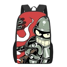 bender bending rodriguez 3D Print School Bags for Teenager Boys Girls Unique Children Kids Backpack Book Bag Student  Bookbag