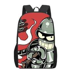 bender bending rodriguez 3D Print School Bags for Teenager Boys Girls Unique Children Kids Backpack Book Bag Student  Bookbag
