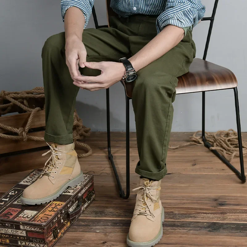Wide Leg Pants Spring And Autumn Work Pants Loose Wide Leg Pants Straight Men's Casual