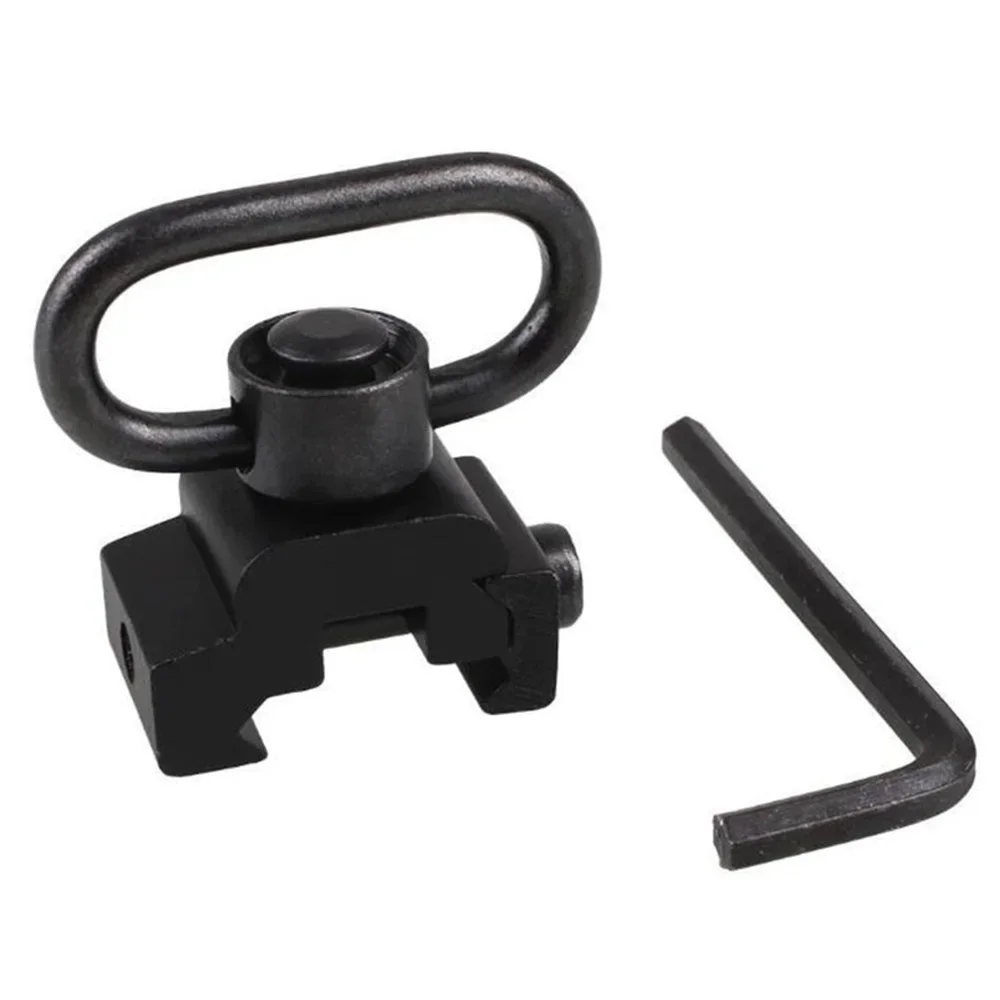 Tactical QD Sling Swivel Strap Buckle Quick Release Button 1.25 inch 20mm Picatinny Rail Mounted Base Mlok Mount Adapter Rings sling swivel adapter sling swivel mount tactical sling adapter sling adapter sling attachment adapter picatinny rail accessories rail adapter threaded adapter