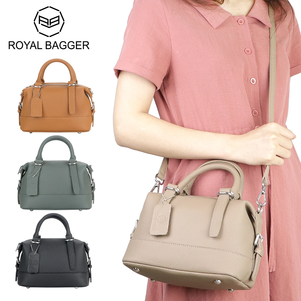 

Royal Bagger Women's Fashion Handbag, Genuine Leather, Large Capacity, Casual Shoulder & Crossbody Bag 1750