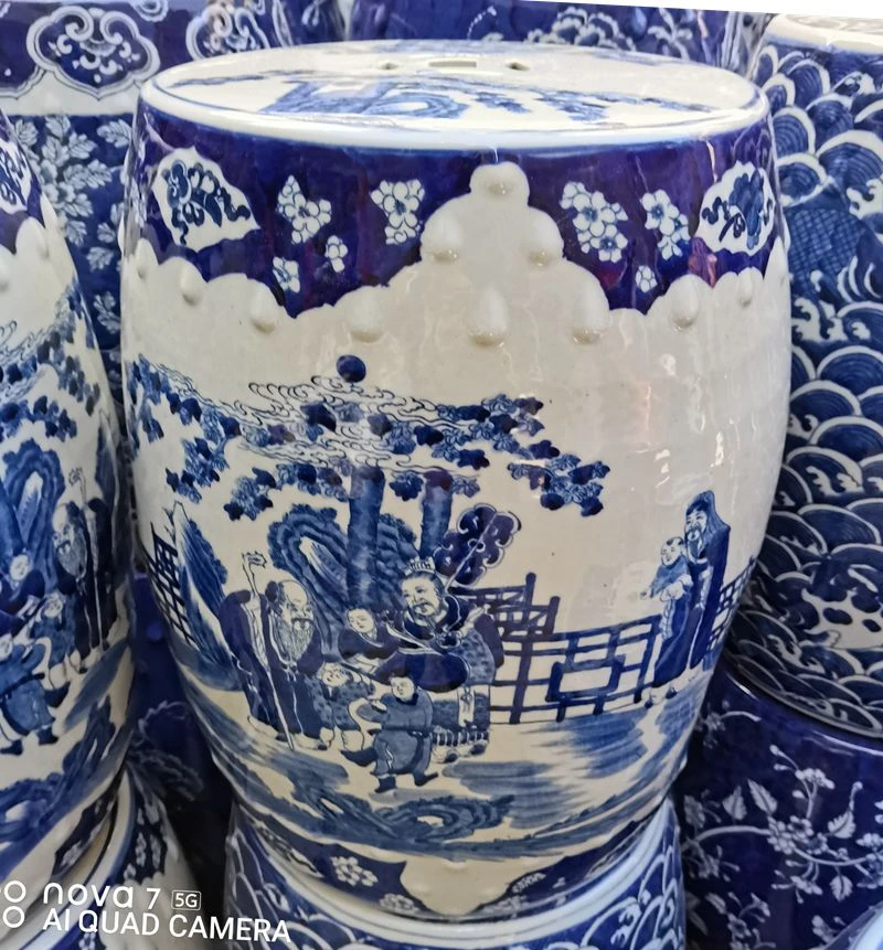 Jingdezhen Porcelain Garden Stool Ceramic Stool For Dressing Table Chinese Blue And White Chinese Gardening Stool Stools Ottomans Aliexpress