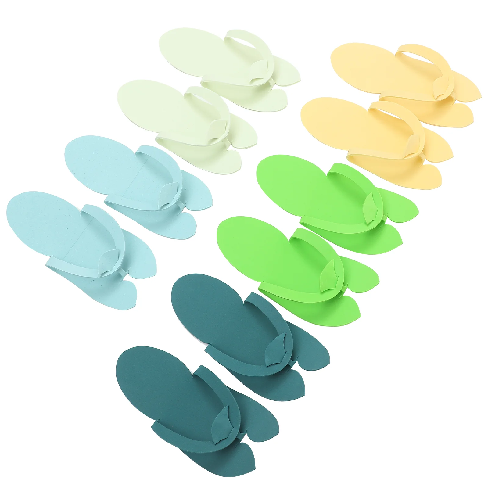 

12 Pairs Foam Slippers Pedicure for Man Disposable Household Footwear Guests Multifunction