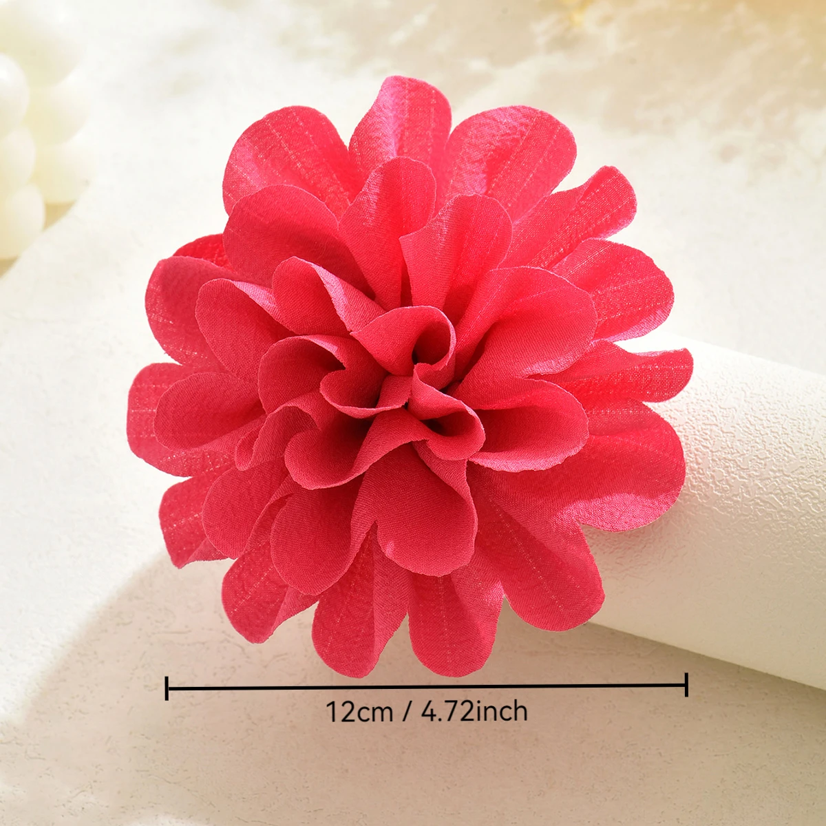 12CM Bohemia Elegant Fabric Flower Brooch for Women Bridal Exquisite Handmade Layered Floral Lapel Pins Party Wedding Jewelry