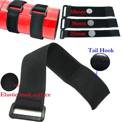 Customizable Elastic Nylon Hook and Loop Cable Strap Fasteners - 5PCS (38X400MM)