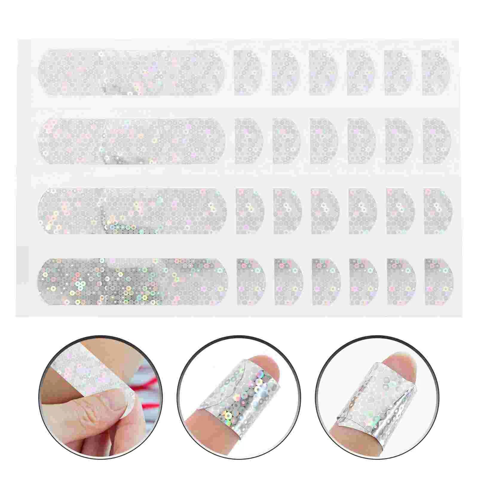 

100 Pcs Stickers Daily Use Bandage Strip Wound First Glitter Pvc Child