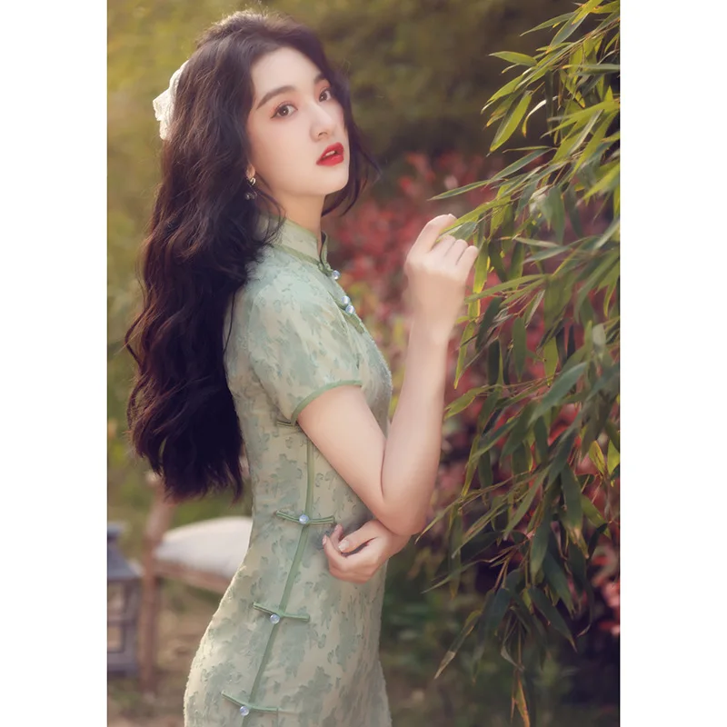  ߱ Ÿ  ī  ư ̵   ġĿ 巹,  2022 Ƽ 巹 Qipao 2xl