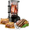 Countertop Vertical Rotating Oven - Rotisserie Shawarma Machine, Kebob Machine, Stain & Heat Resistant Door & Energy E 1