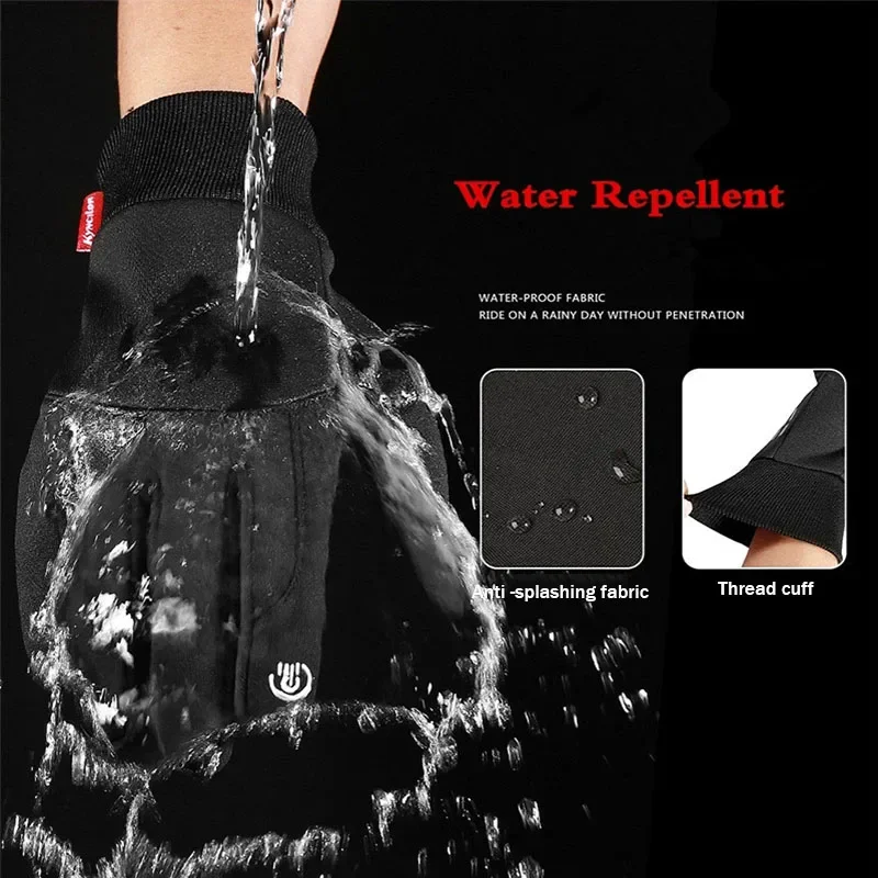 Touch Screen Warm Gloves Windproof Sports Water Non-slip Mitten Winter Full Finger for Men Women