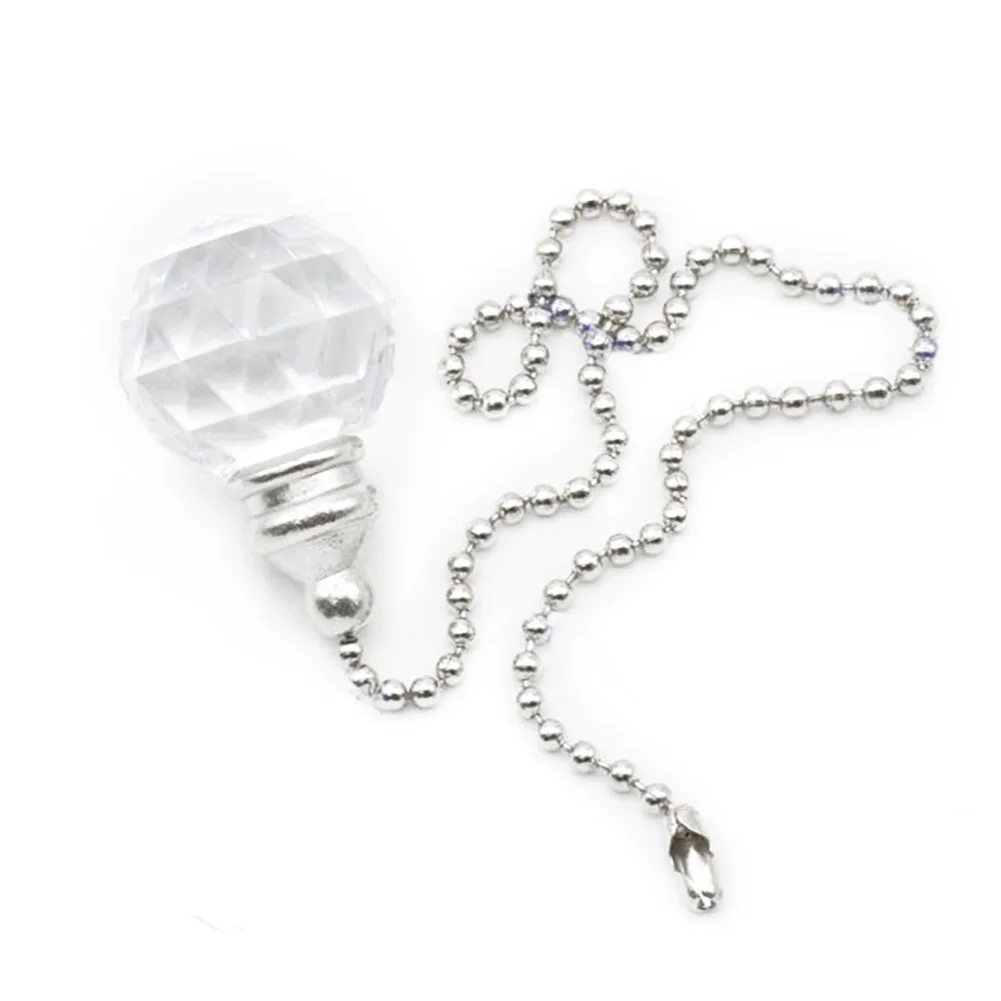 Chandelier Crystal Drops Crystal Style Pull Chain Cord Handle For Light Switch Home Ceiling Fan Bathroom Decorative Lamp Pull Cord Chandelier Accessories