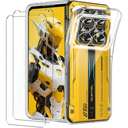 Durable Dual Screen Protector Set with Flexible TPU Case Cover for Oukitel WP60 (Clear)
