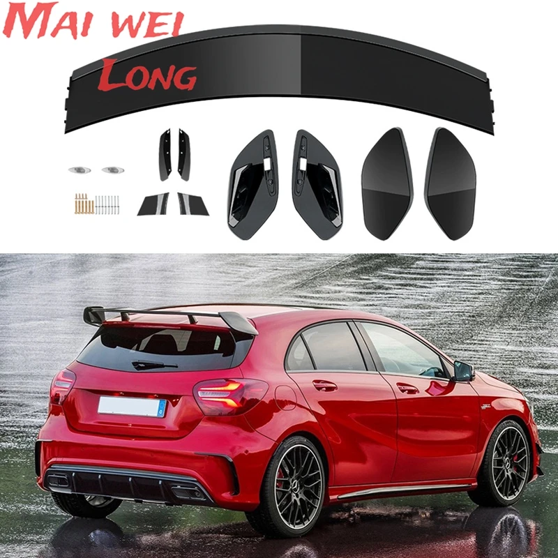 

Кузов для Mercedes Benz A Class W176 2013 A180 2022 177 200 220 AMG A45 250 260, задняя крыша багажника, спойлер, крылья, автомобильные аксессуары