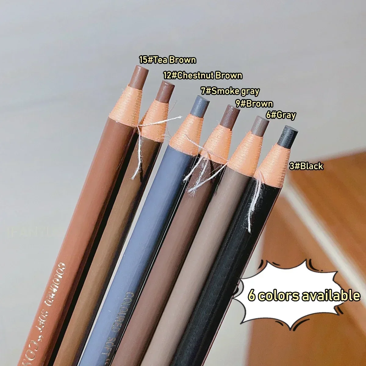 Waterproof Eyebrow Pencil Professional Women Eyes Makeup Tattoo Tint Microblading Pen Wood Natural Cosmetic Beauty Eyebrow Tool_voghion.com
