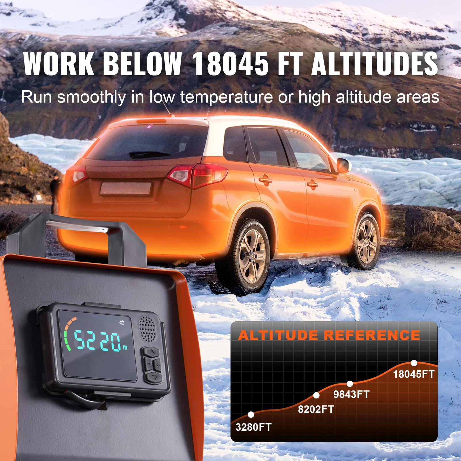 VEVOR 5KW Diesel Air Heater, Bluetooth App Control All-on-one Diesel Heater with Remote Control and LCD, Portable Parking Heater 4