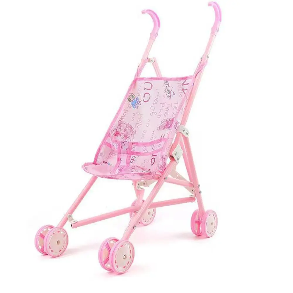 Foldable Multicolor Doll Stroller for Kids