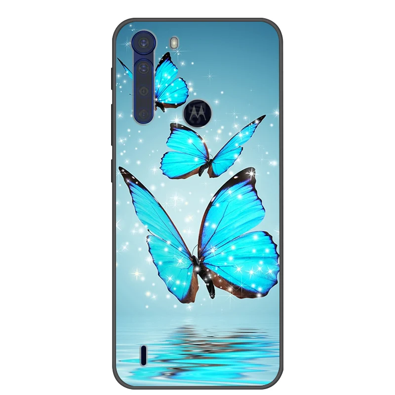 Fashionable Cool Soft Silicone Cover for Motorola One Fusion+ Phone