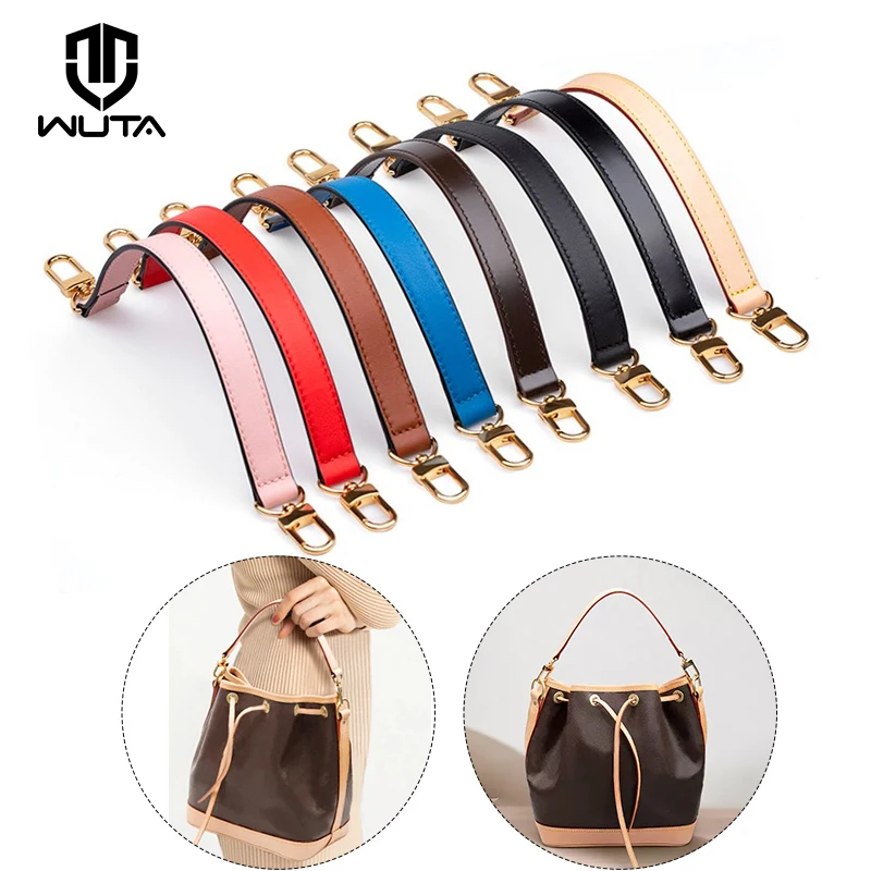 WUTA 100% Genuine Leather Bags Strap Handle Strap for LV Noe Bucket Bag  Short Shoulder Replacemen Straps 37-59CM Bag Accessories