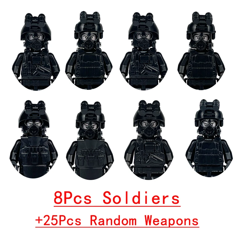 Military Armored Vehicle and Special Forces Building Block Toy Set