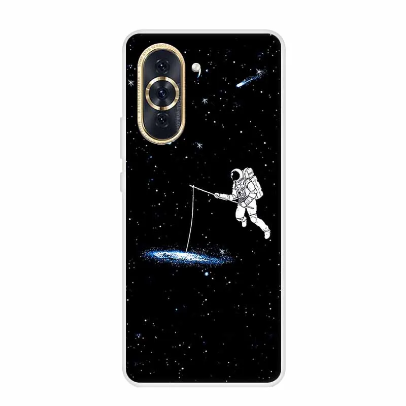 Huawei Nova 10 Pro Clear Marble Soft TPU Silicone Back Cover – Elegant Protective Case