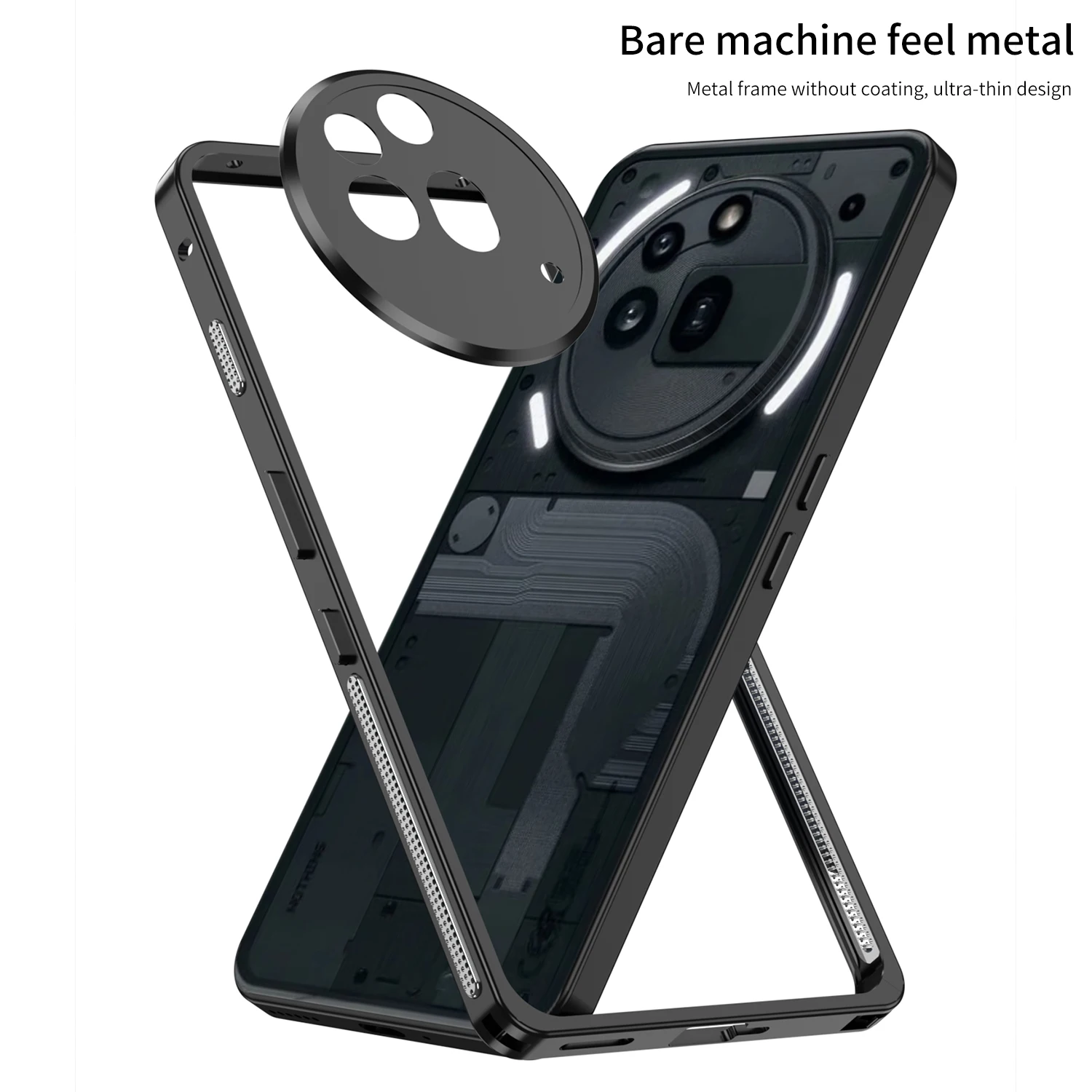 Luxury Metal Frame Heat Dissipation Shockproof Bumper Case