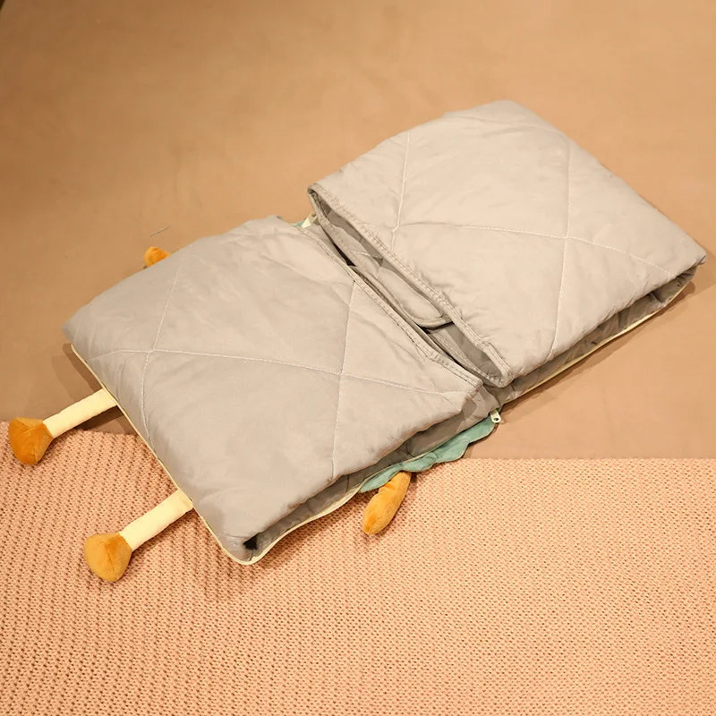 Cartoon Bread Folding Pillow Quilt Dual-use Two-in-one Baby Adult Nap Blanket Air Conditioning Quilt Summer Creative Baby Gifts