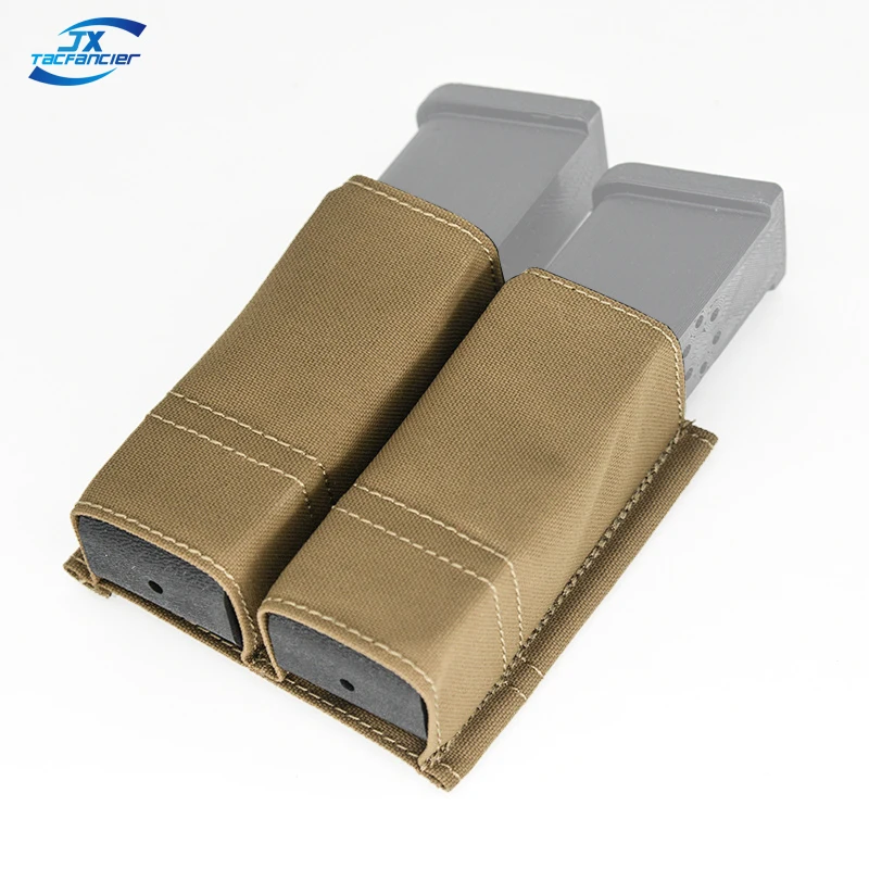 WarmHeartting Pochette de Chargeur Triple Tactique 7,62 mm x 51 avec Crochet et Boucle et Boucle à dégagement Rapide de 25 mm, Support de Porte-Magazine Mag Pouch Holster