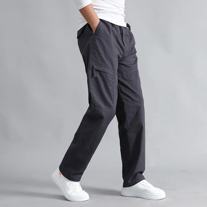 

Новинка 2024, Брендовые мужские повседневные брюки MRMT, повседневные Комбинезоны с несколькими карманами для мужчин среднего возраста, брюки для полных